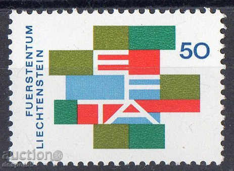 1967. Λιχτενστάιν. Ευρωπαϊκή Ζώνη Ελεύθερων Συναλλαγών.