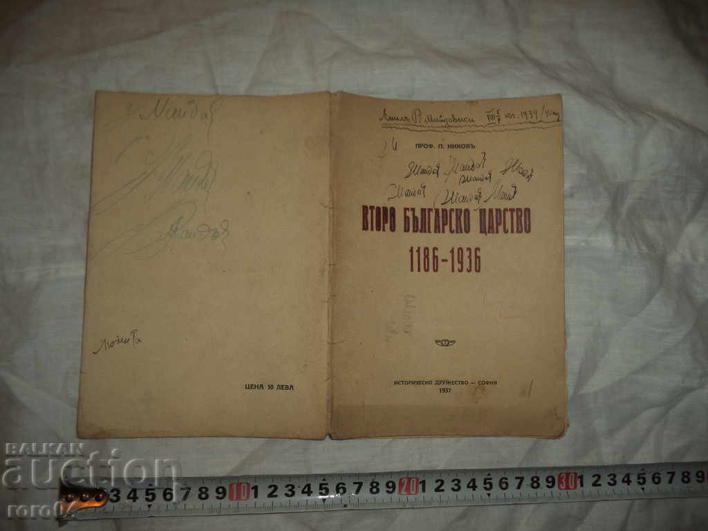 AL DOILEA REGATUL BULGARIEI 1186 - 1396 P. NIKOV - 1937