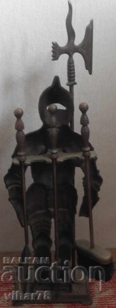 Delivery of old cast iron knight - fireplace set Delivery of old cast iron knight - fireplace set