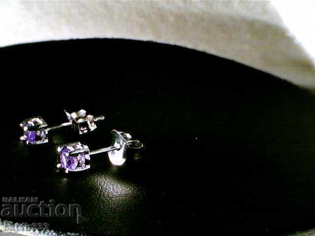 Auction BEAUTIFUL EARRINGS WITH NATURAL AMETHYSTS Auction BEAUTIFUL EARRINGS WITH NATURAL AMETHYSTS