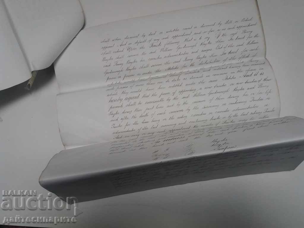 Very old document - 1889 - 5