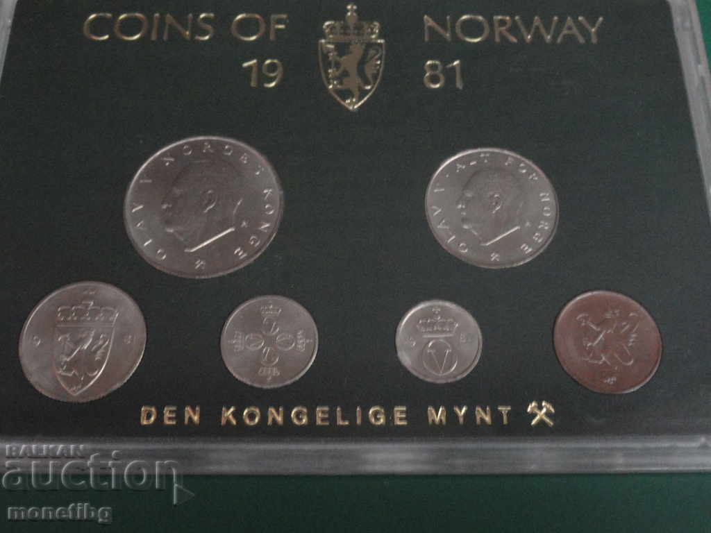 Auction Norway 1981 - Set of exchange coins in a box Auction Norway 1981 - Set of exchange coins in a box