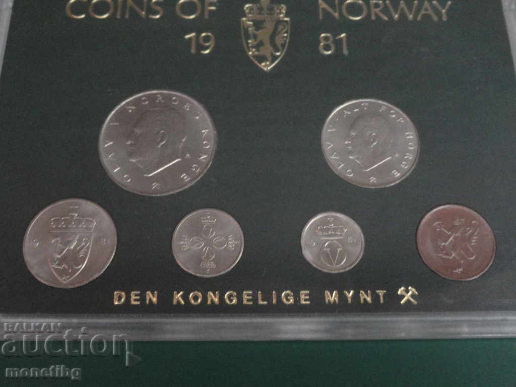 Norway 1981 - Set of exchange coins in a box - 5 Norway 1981 - Set of exchange coins in a box - 5