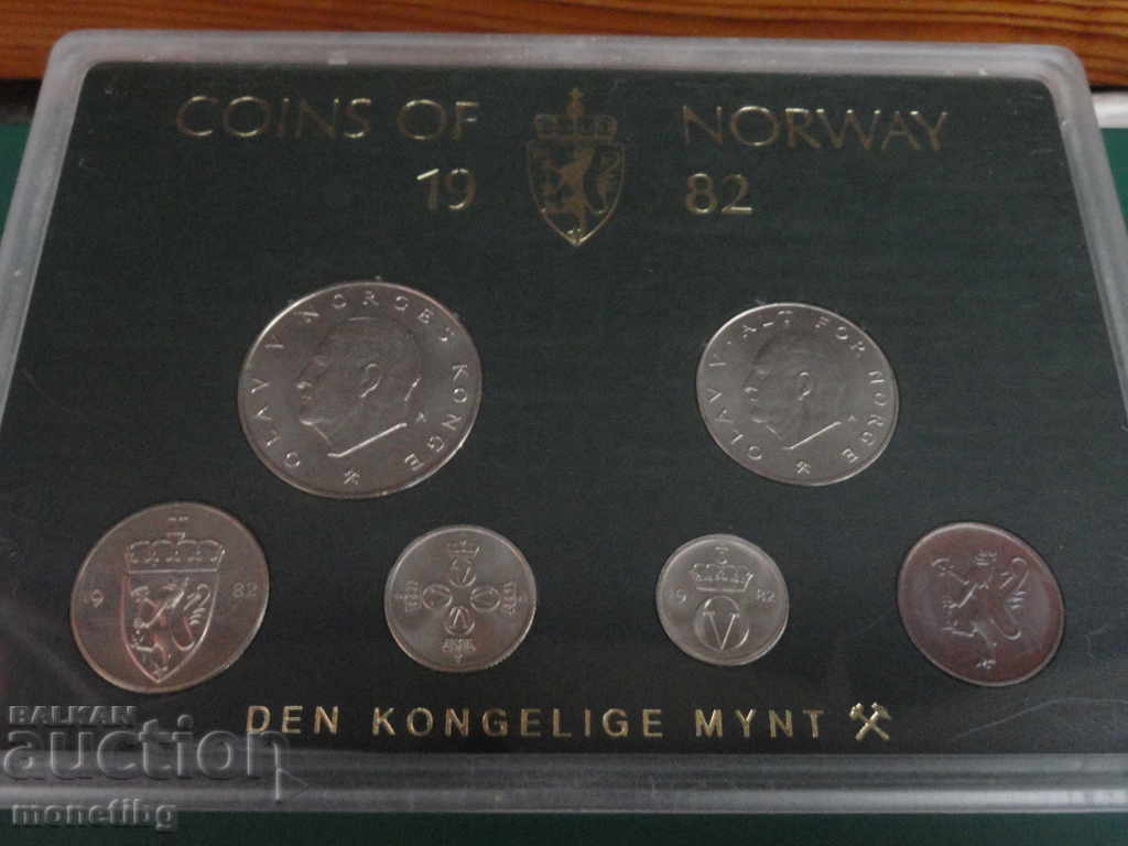 Norvegia 1982 - Set de monede de schimb într-o cutie - 5 Norvegia 1982 - Set de monede de schimb într-o cutie - 5