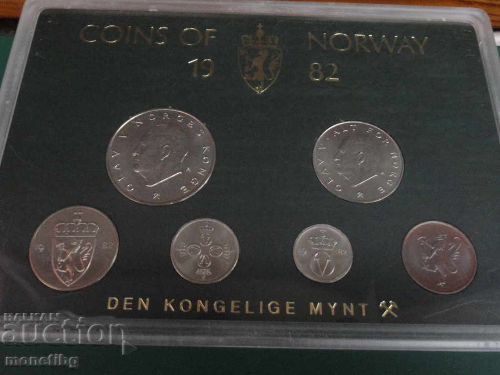 Norway 1982 - Set of exchange coins in a box