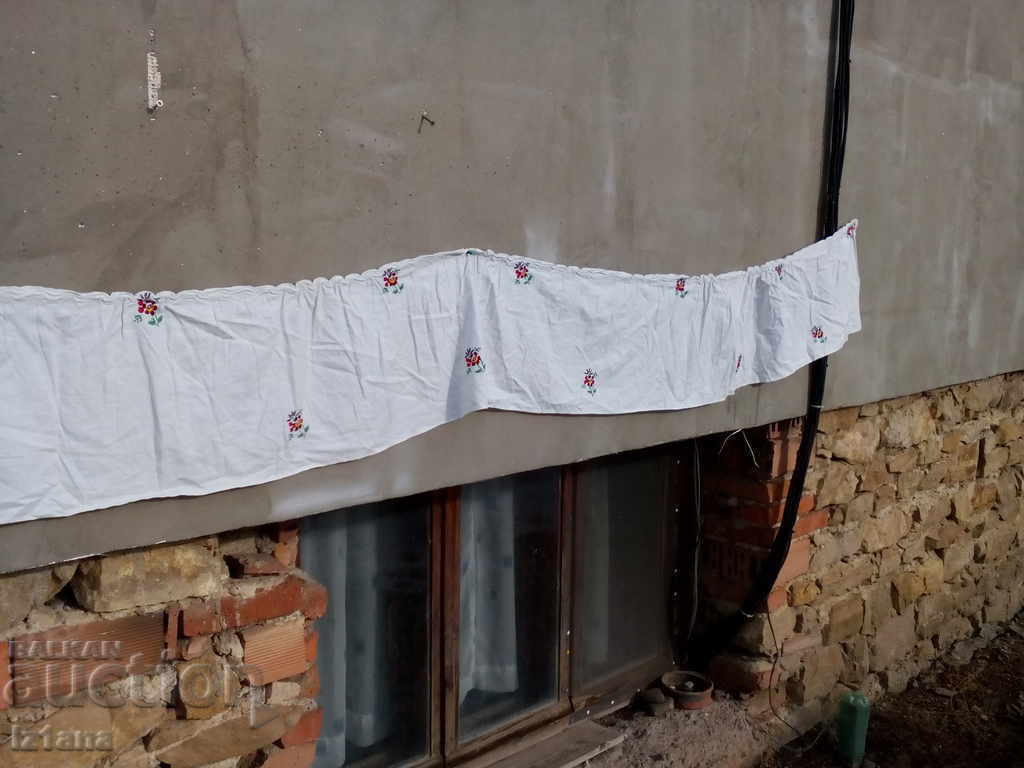 Auction An old embroidered curtain Auction An old embroidered curtain