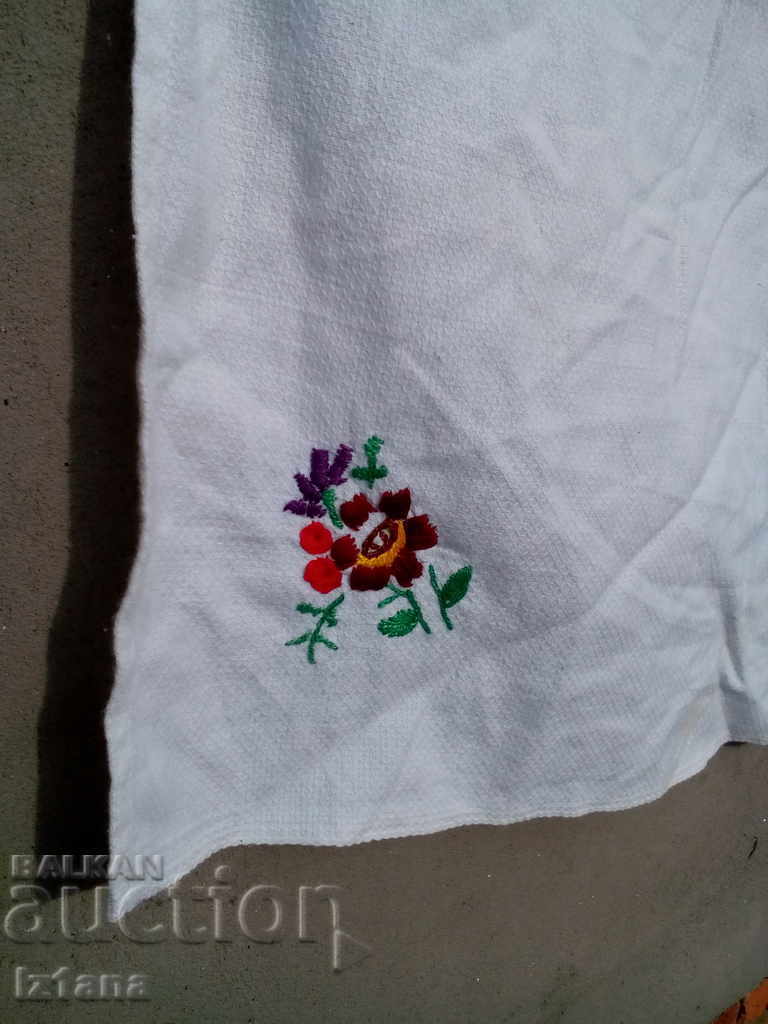 Delivery of An old embroidered curtain Delivery of An old embroidered curtain