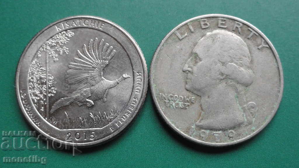 Auction USA 1979 and 2015 - Quarter Dollar Auction USA 1979 and 2015 - Quarter Dollar