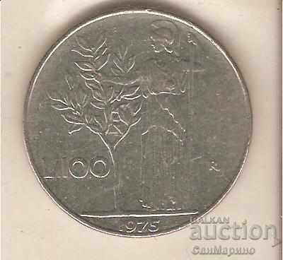 + Italia 100 de lire sterline 1975
