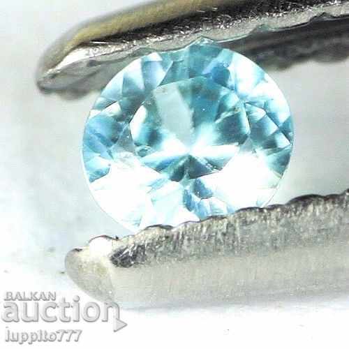 0.15 carats neon blue 100% zircon phaset