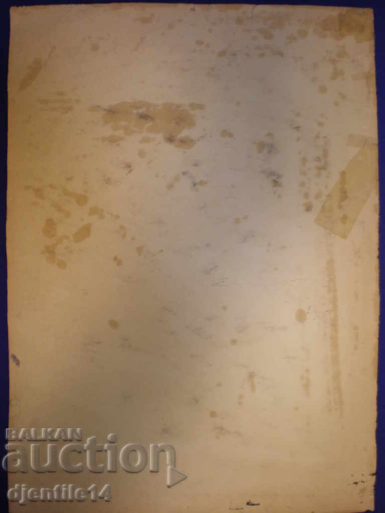 Delivery of drawing, oil on cardboard Delivery of drawing, oil on cardboard