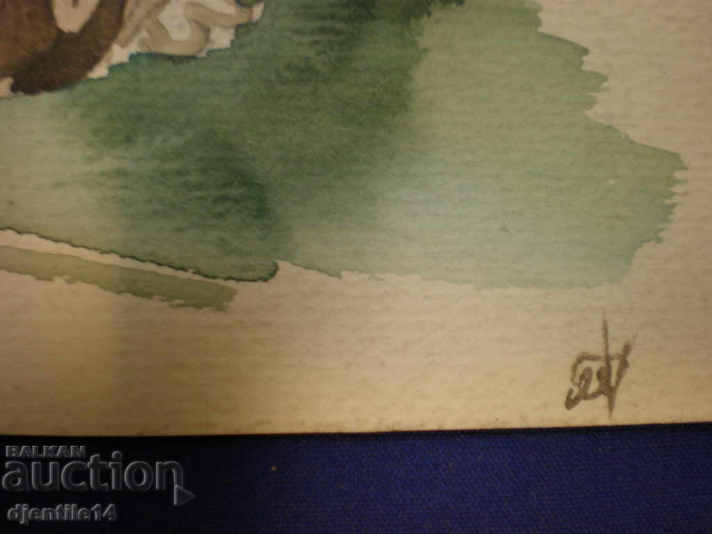 Δημοπρασία ακουαρέλα υπογεγραμμένη Δημοπρασία ακουαρέλα υπογεγραμμένη