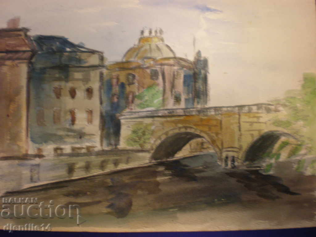 рисунка акварел.