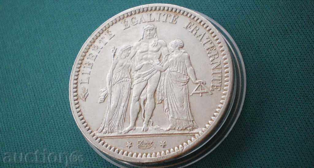 Argint Franța 5 Franci 1873 UNC R - 5