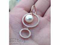 Silver Pink Gold Pendant