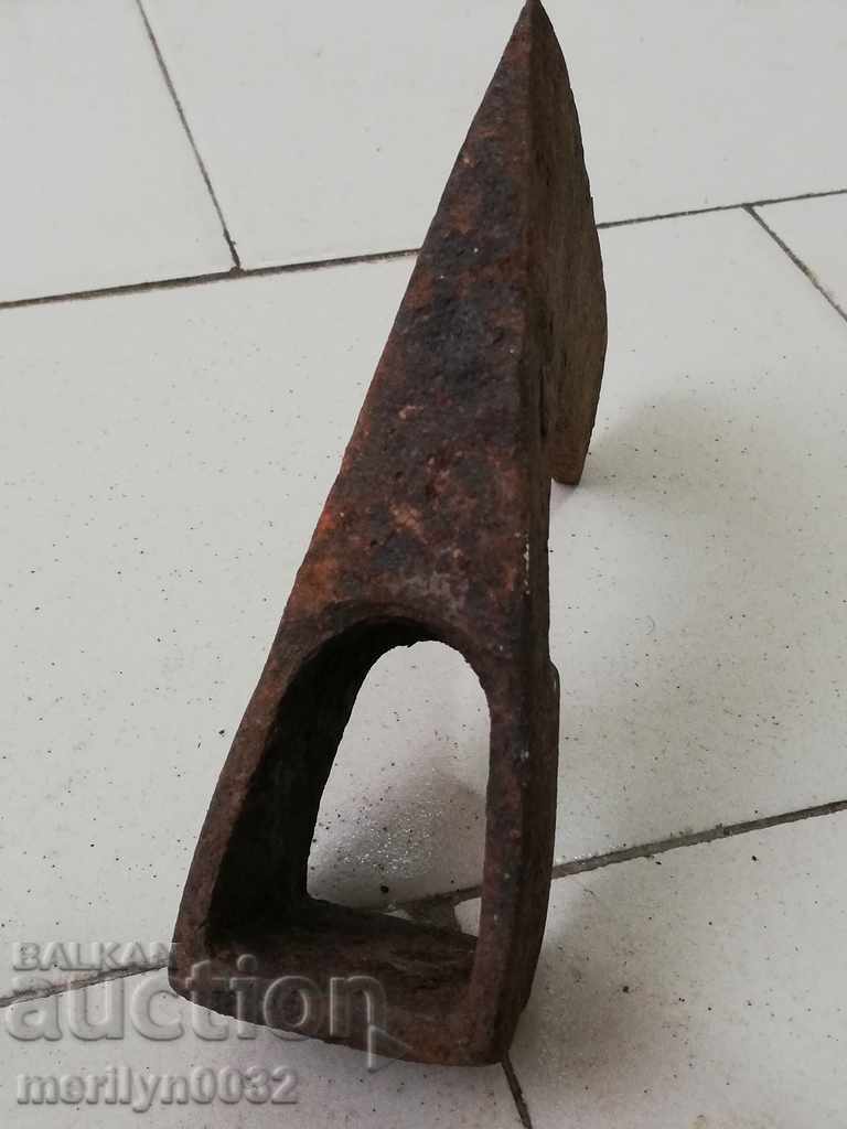 Old ax with stamped marking tool wrought iron - 7 Old ax with stamped marking tool wrought iron - 7