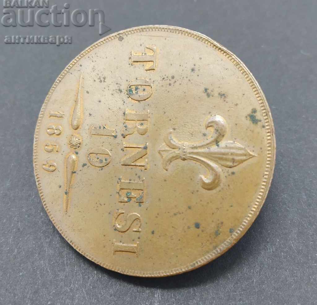 Auction 10 Tornesi Torches Francesco II 1859 Auction 10 Tornesi Torches Francesco II 1859