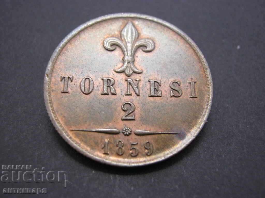 2 Tornesi торнеси Франческо II 1859