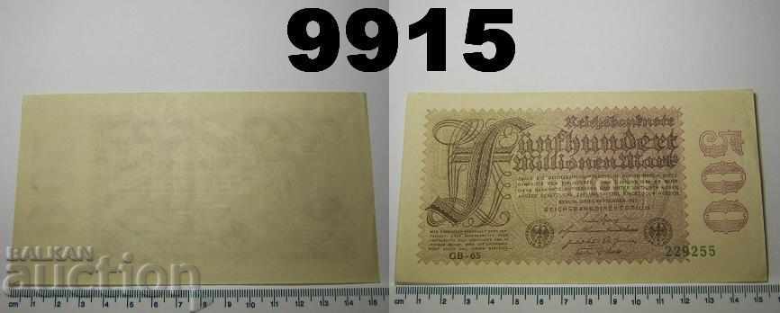 Germany 500 million marks 1923 Rare Series
