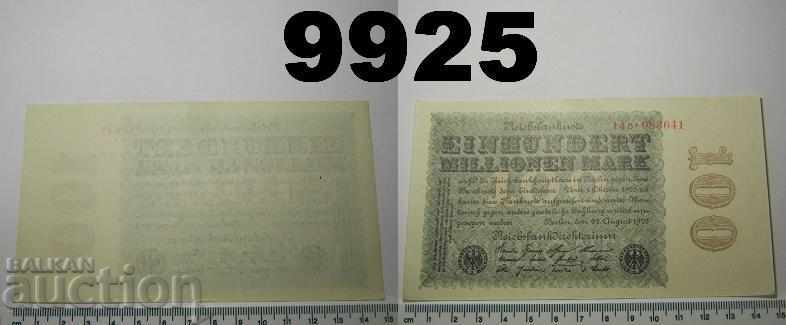 Германия 100 милиона марки 1923 D Рядка
