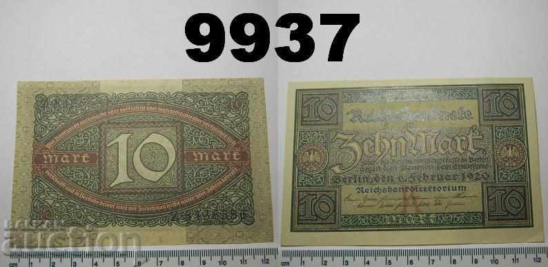 Germany 10 marks 1920 AU / UNC banknote