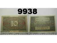 Германия 10 марки 1920 UNC банкнота