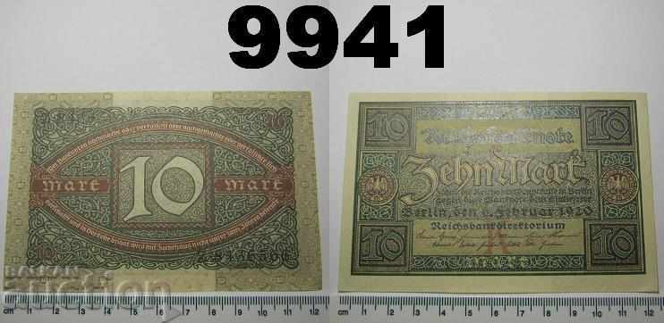 Germany 10 marks 1920 UNC banknote