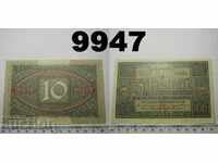 Germania 10 note 1920 bancnote UNC