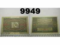 Германия 10 марки 1920 AUNC банкнота