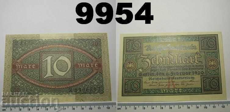 Germany 10 marks 1920 UNC banknote