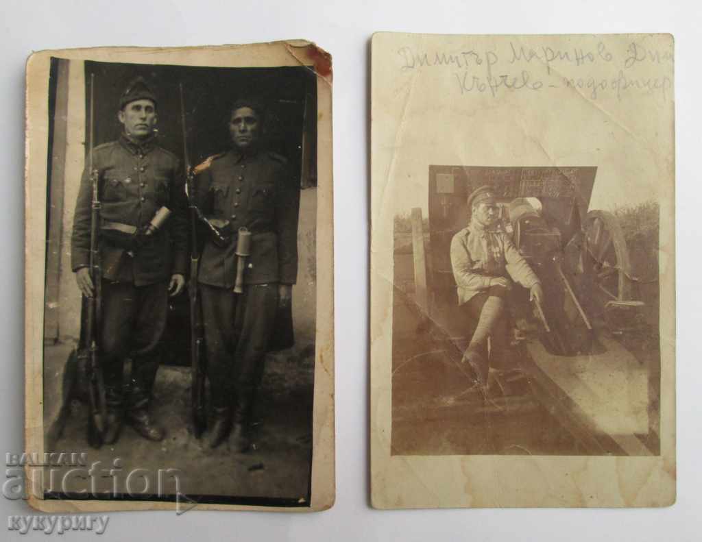 Two Old War Military Photos First World War