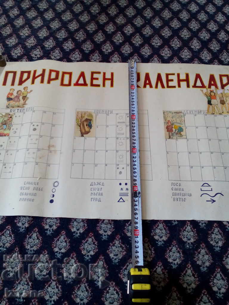 Old School Bulletin Board, Nature Calendar - 5