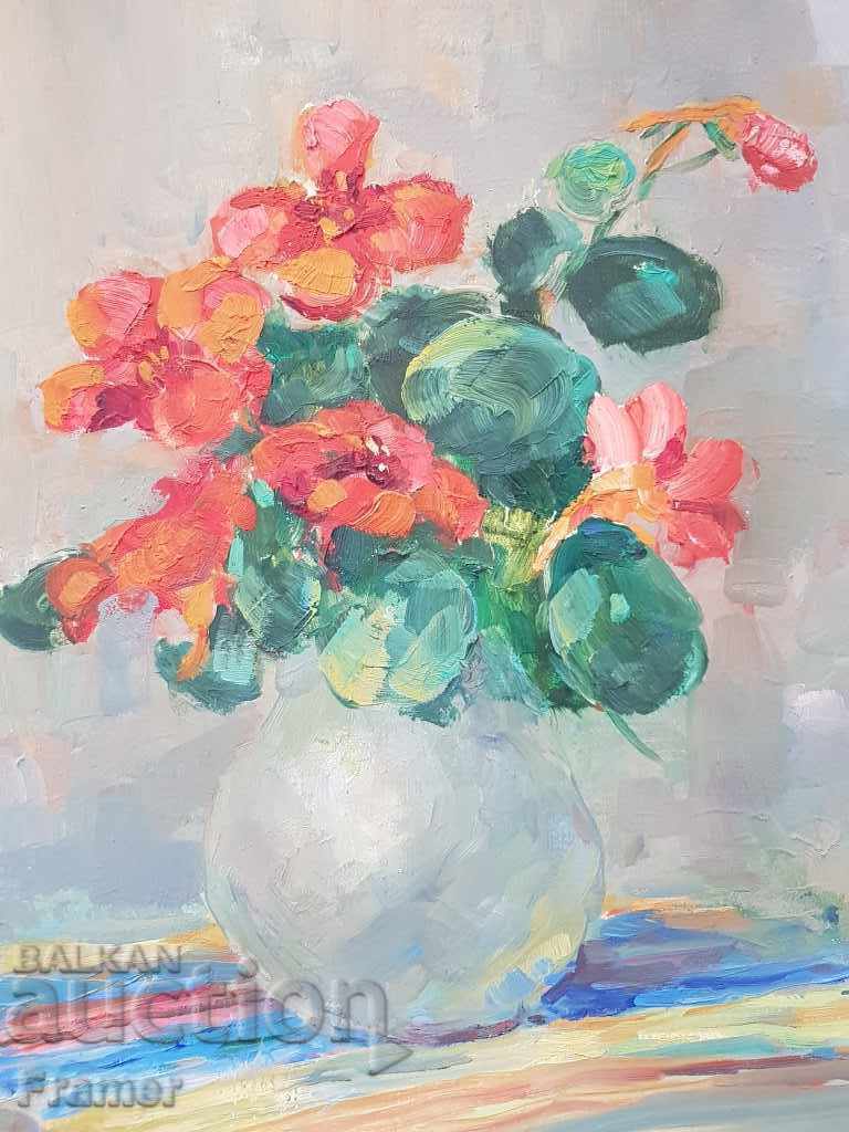 Delivery of Picture Stoyan Vasilev Still life Latin girls m.b. 1937 ORIGINAL