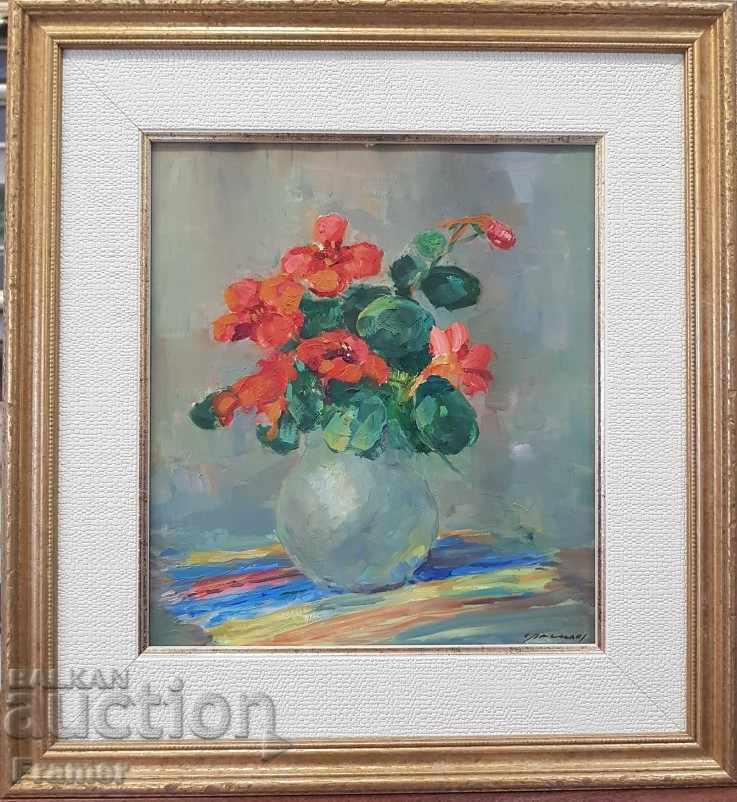 Picture Stoyan Vasilev Still life Latin girls m.b. 1937 ORIGINAL