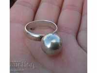 Silver Ring with Ball