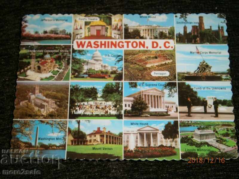 Carte poștală - WASHINGTON DS - WASHINGTON D.C - SUA - NU CĂLĂTORAT