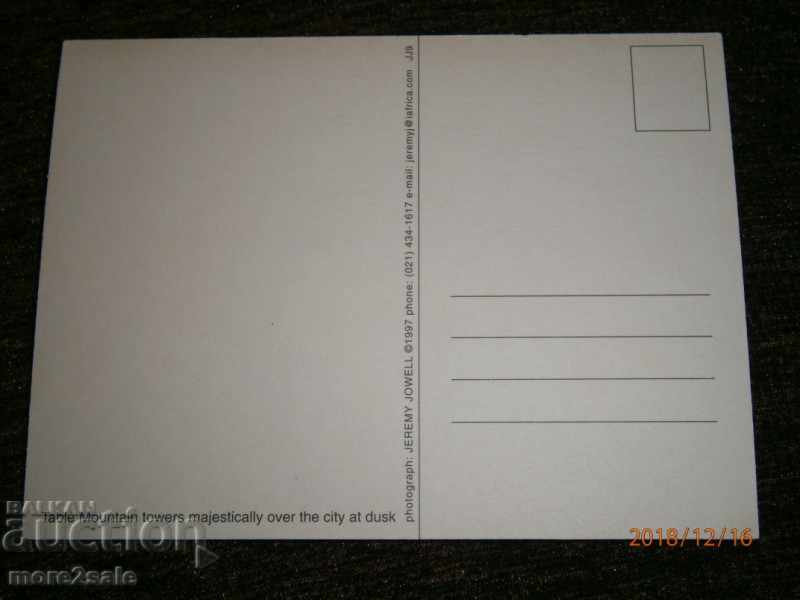 Map - TABLE MOUNTAIN CAPE TOWN CAPE TOWN SOUTH AFRICA with price 1.00 BGN | € 0.51 Map - TABLE MOUNTAIN CAPE TOWN CAPE TOWN SOUTH AFRICA with price 1.00 BGN | € 0.51