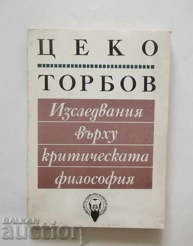 Research on Critical Philosophy - Tseko Torbov 1993
