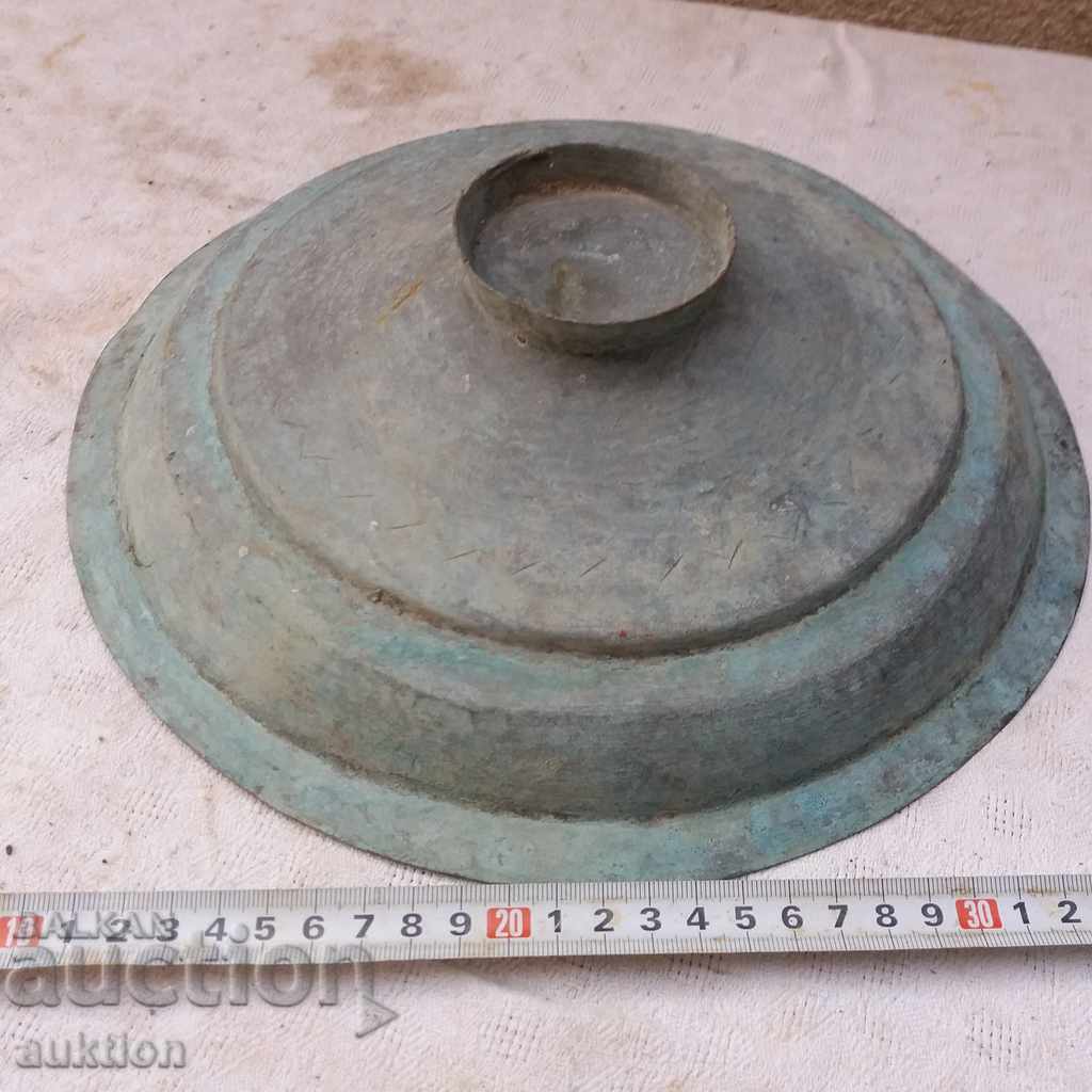 OLD WROUGHT COPPER SAUCE, FRUIT BOWL WITH INCRUTATION - 7 OLD WROUGHT COPPER SAUCE, FRUIT BOWL WITH INCRUTATION - 7