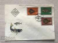 24020 FDC Sealed Fish Envelope Series 1965