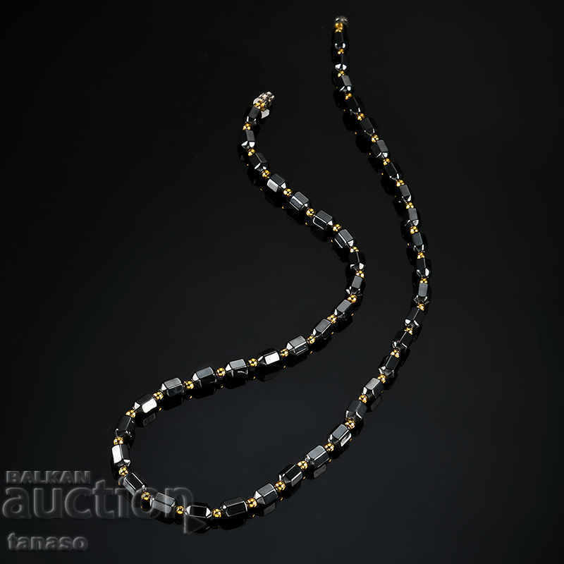 Magnetic necklace, necklace with hematite beads with price 25.00 BGN | € 12.78