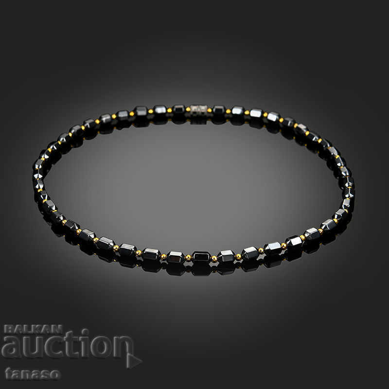 Auction  Magnetic necklace, necklace with hematite beads