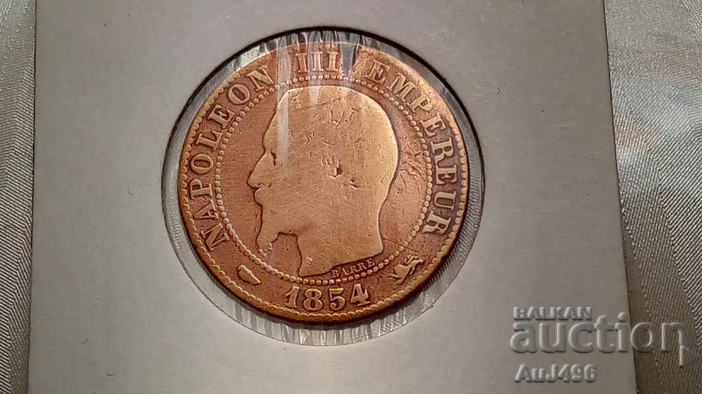 Delivery of CINQ CENTIMES 1854 (VF) *