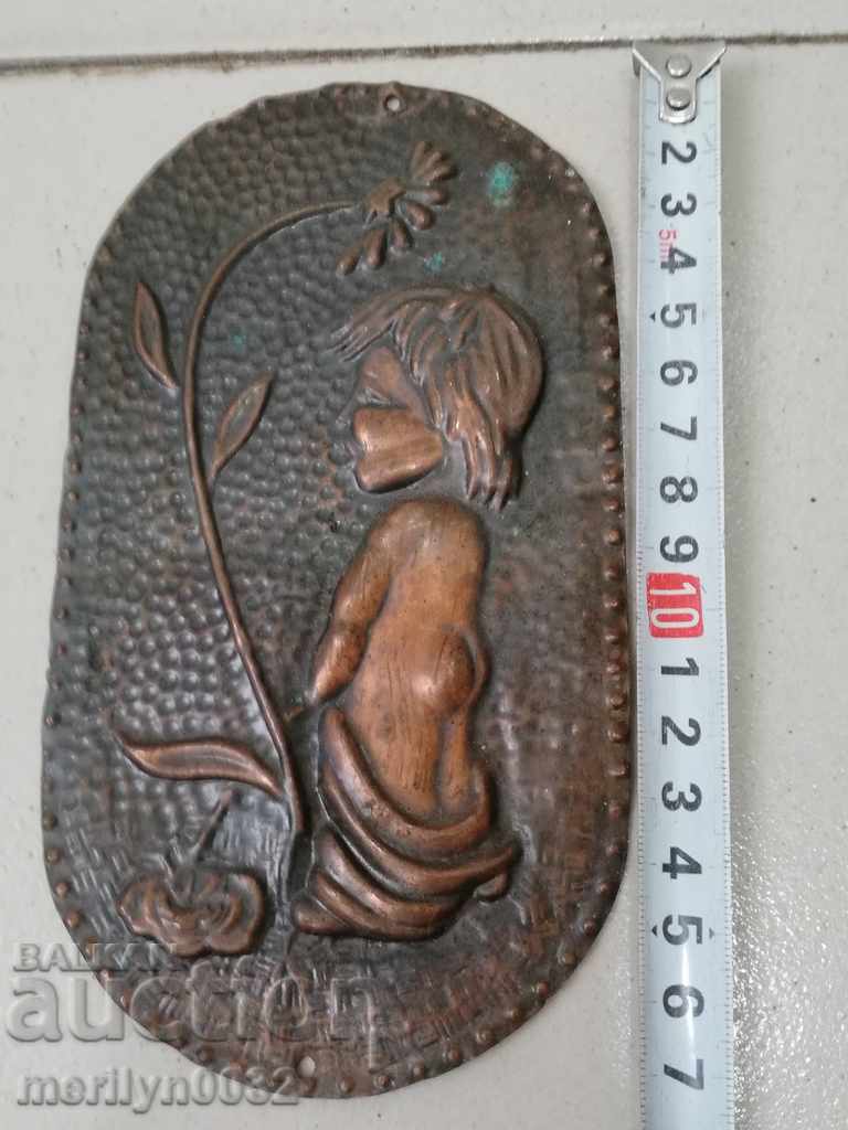 Доставка на Бакърено пано украса барелеф Доставка на Бакърено пано украса барелеф