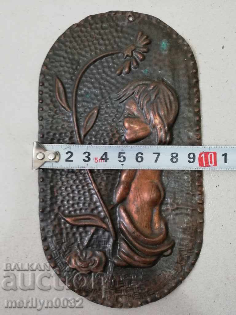 Бакърено пано украса барелеф - 5 Бакърено пано украса барелеф - 5