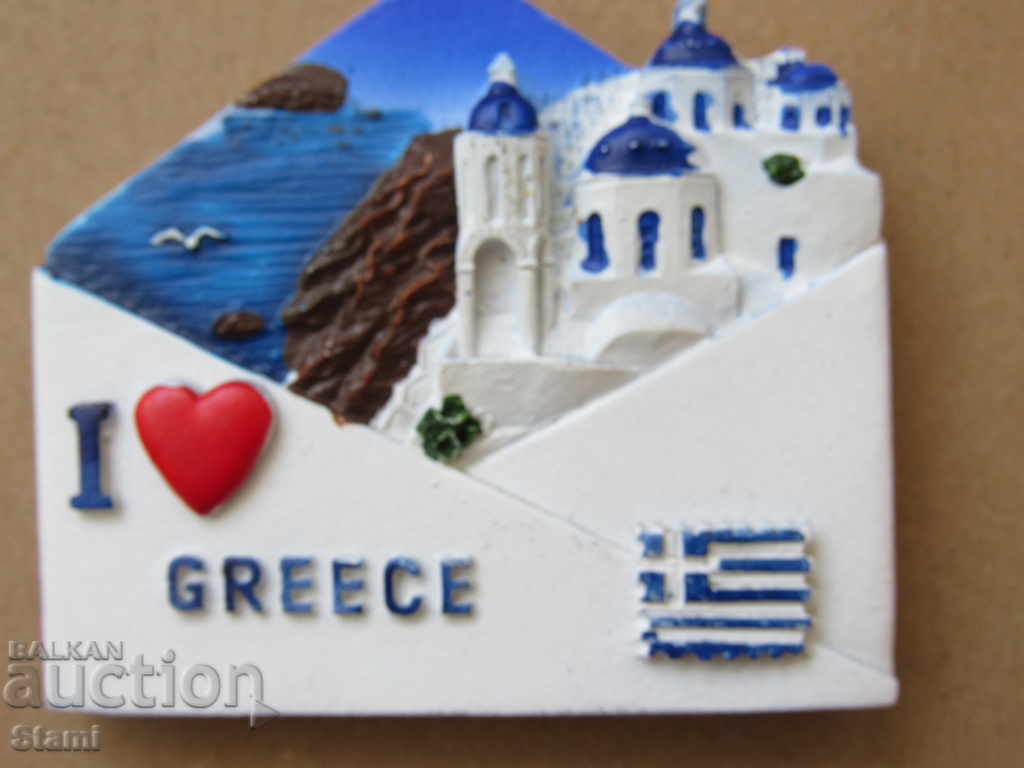 Auction 3D magnet from Santorini, Greece-series-24 Auction 3D magnet from Santorini, Greece-series-24