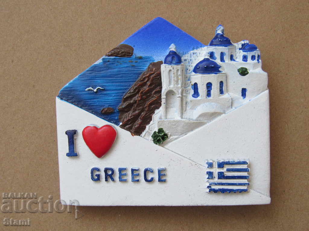 Magnet 3D din Santorini, seria Grecia-24