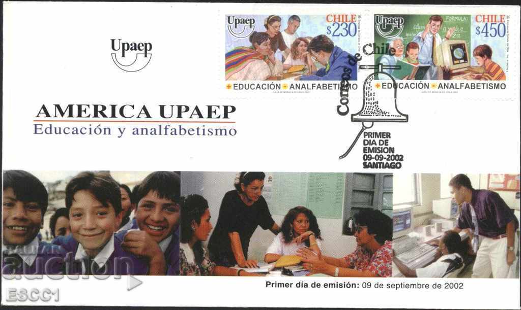 Първодневен плик Образование  Америка UPAEP  2002 от Чили