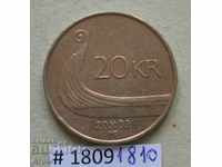 20 крони 2002 Норвегия