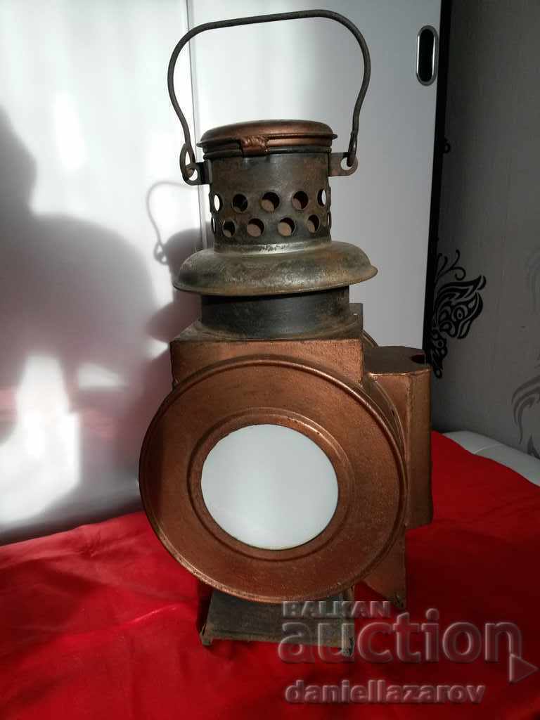 Livrarea Imens felinar vechi german pe gaz pentru calea ferată
